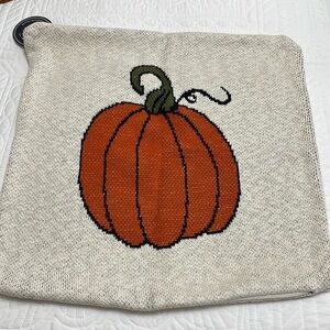 Blessings Knitted pumpkin pillow case